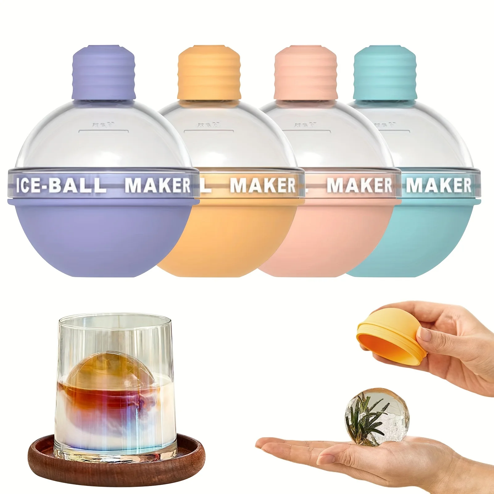 1/4 Pack Large Round Ice Maker - Ice Mold Sphere recension och pris
