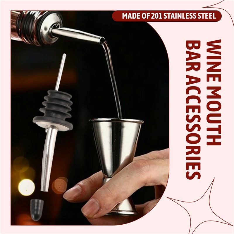 OLTRE-6Pcs Stainless Steel Pou - Speed Pourer Cap recension och pris